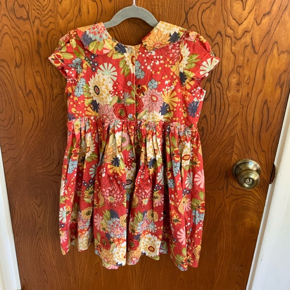 Fleur + Dot Peter Pan Collar Floral Handsewn Dress - Picture 2 of 10